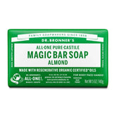 Dr. Bronner's All-One Pure-Castile Magic Bar Soap - Almond - 5oz: Basic Cleansing, Whole Body, Paraben-Free