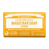 Dr. Bronner's All-One Pure-Castile Magic Bar Soap - Citrus - 5oz: Basic Cleansing, Whole Body, Normal Skin, Non-Toxic