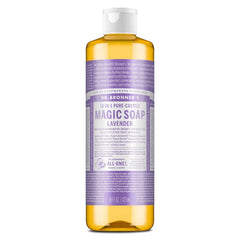 Dr. Bronner's Magic Pure Castile Liquid Soap Bodywash - Lavender - 16 fl oz: Vegan, Paraben-Free, Whole Body, Non-Toxic