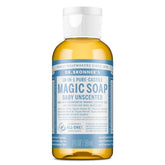 Dr. Bronner's Magic Pure Castile Liquid Soap Hand & Bodywash - Baby Unscented - 2 fl oz: Basic Cleansing, Vegan Formula