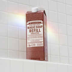 Dr. Bronner's Pure Castile Liquid Soap Bodywash Refill Carton - Eucalyptus - 32 fl oz: For Whole Body, Normal to Sensitive Skin