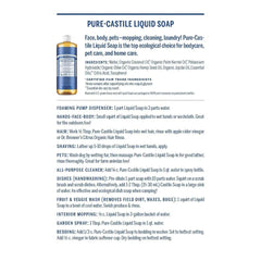 Dr. Bronner's Magic Pure Castile Liquid Soap Bodywash - Almond - 16 fl oz: For Face, Hair, Hands, Whole Body, Sensitive Skin