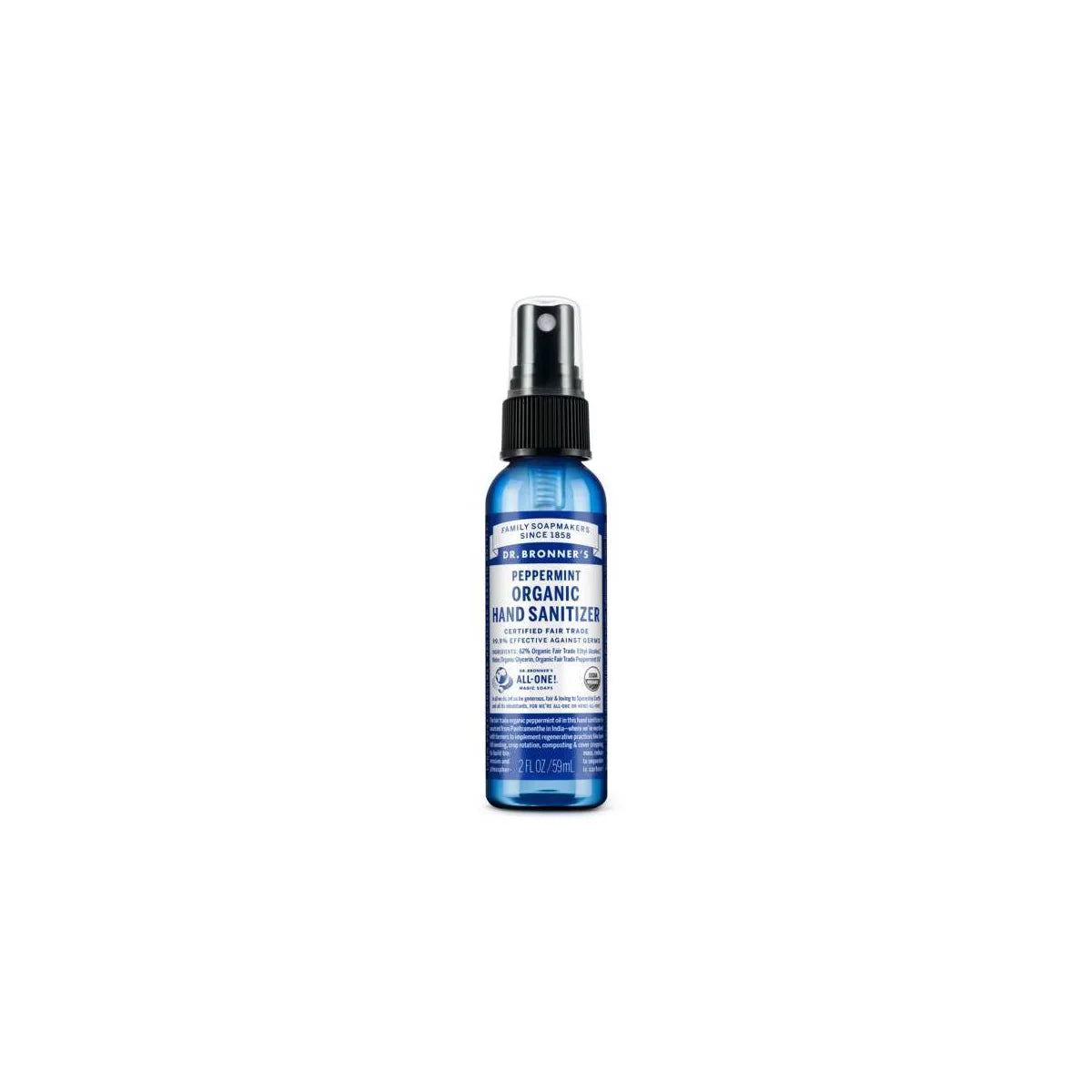 Dr. Bronner's Hand Sanitizer - Peppermint - 2 fl oz